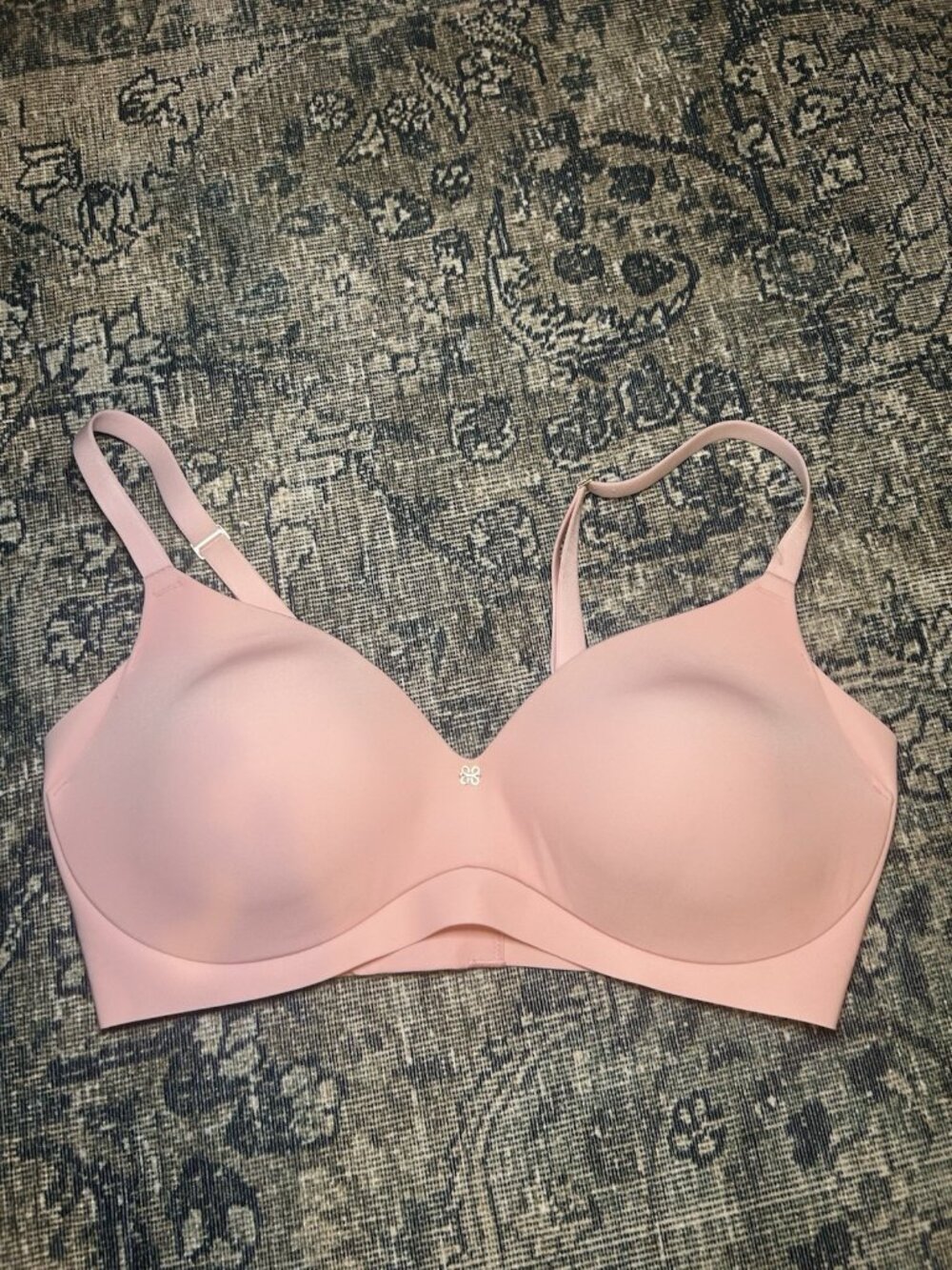 Honeylove Cloud Embrace Wireless Contour T Shirt Bra PINK Sz 34D Smoothing